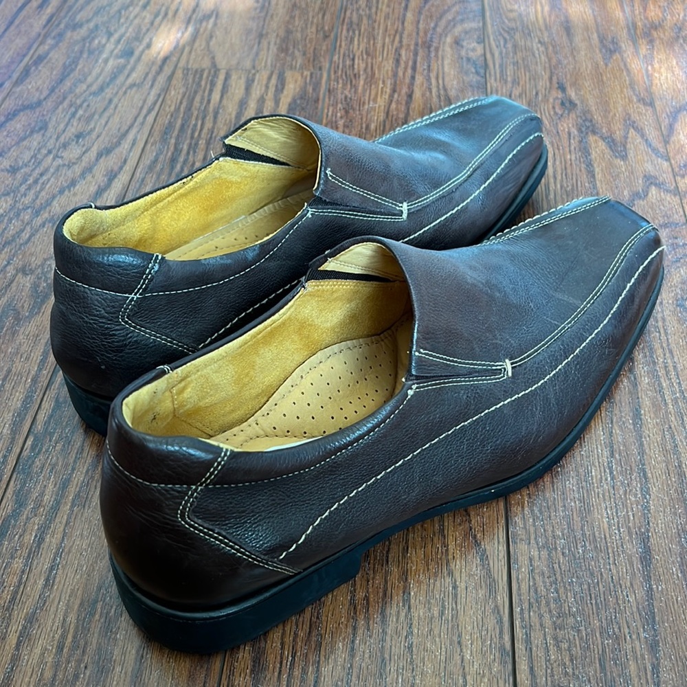 Men’s Sandro Moscoloni Brown Leather Loafers